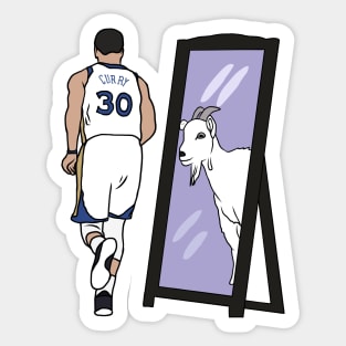 Steph Curry Mirror GOAT Sticker